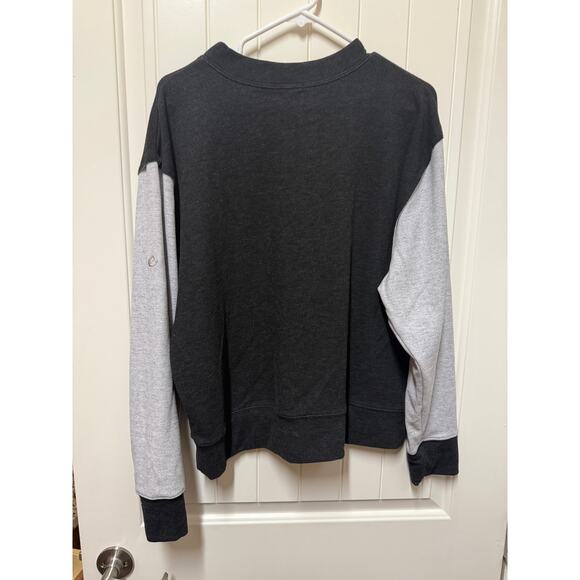 Johnny Was Calme Mockneck Cozy Sweatshirt Women Large Black Gray - Picture 5 of 5